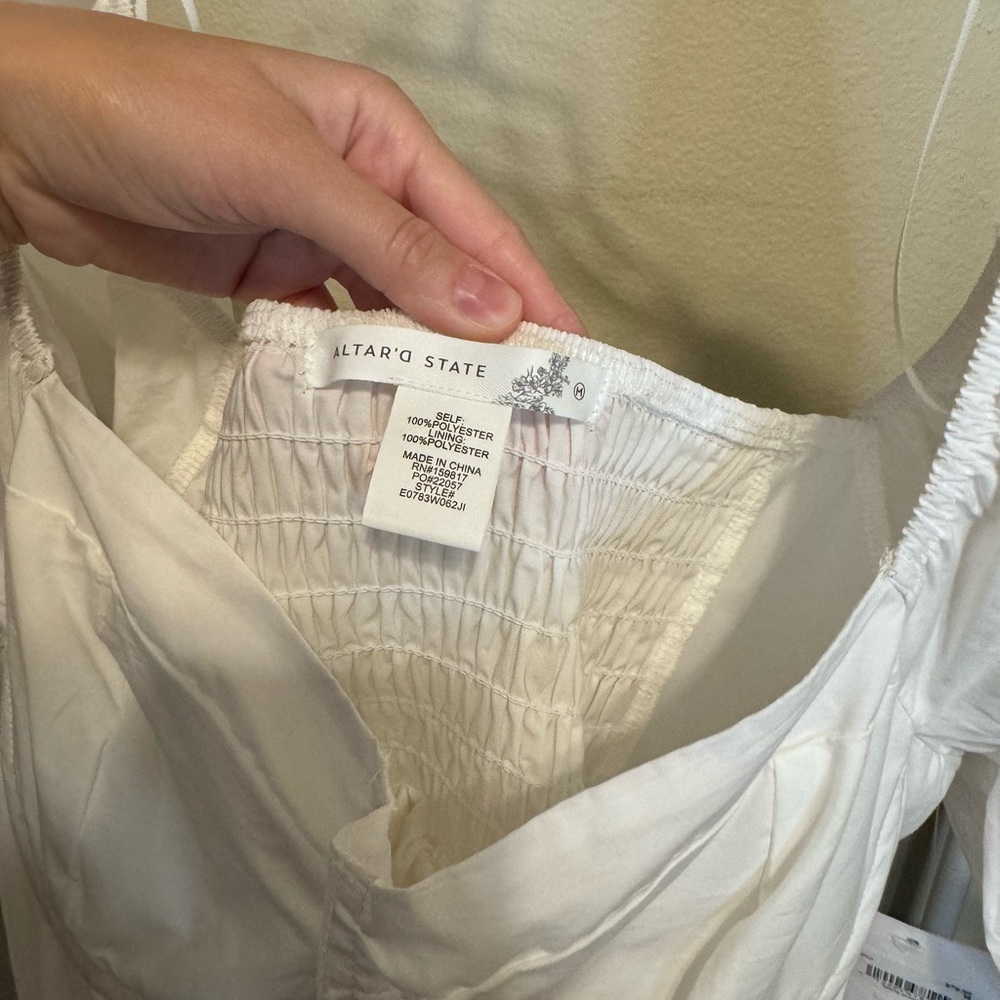 Altard State White Ruffle Mini Dresss - Picture 4 of 6